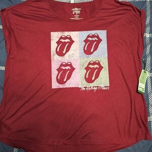 Terra & Sky Red Graphic Blouse